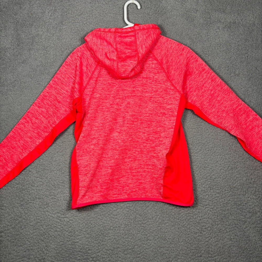 Under Armour ColdGear Women Neon Pink Space Dye Loose Fit Pullover Hoodie Small - Picture 4 of 8